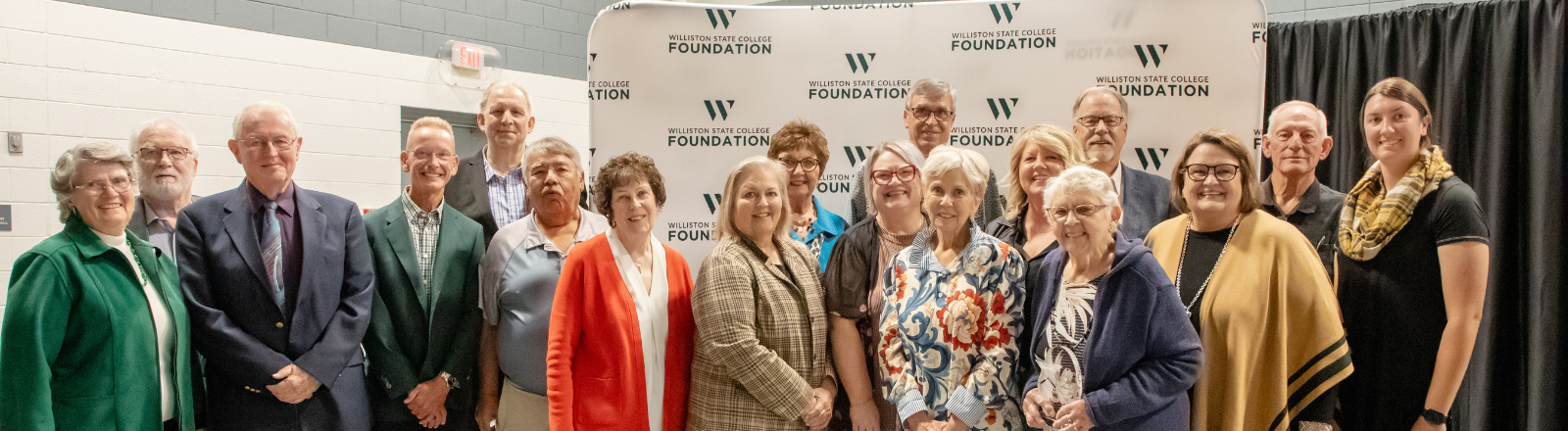Williston State College alumni and supporters gathered at an Outstanding Alumni celebration.